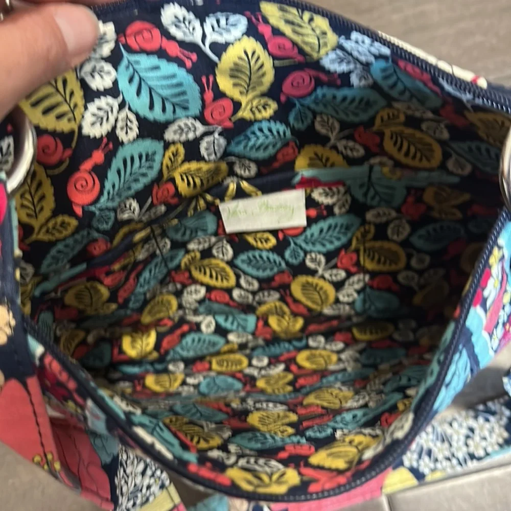Vera Bradley pink blue floral hipster bag
